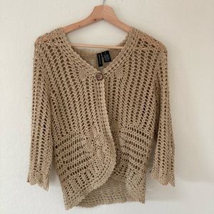 Knit crochet sweater